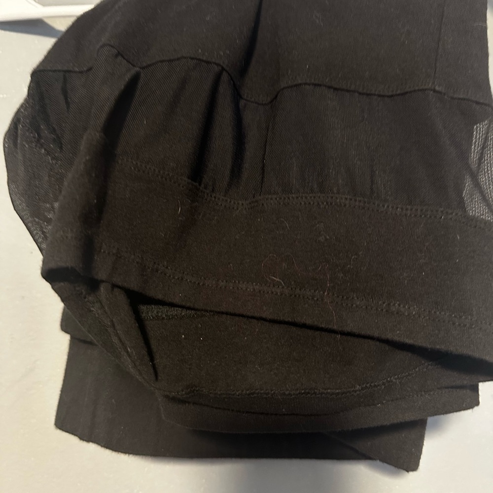 Black biker shorts- Solid Black